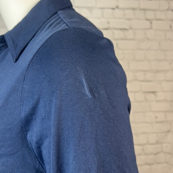 Charter Club Navy Knit Polo Shirt Plus Size XXL - Picture 6 of 7